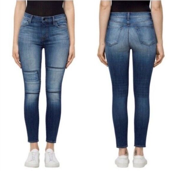 NWT J Brand Alana Jasper Patched Crop Skinny Jeans Size 28 - Picture 5 of 11